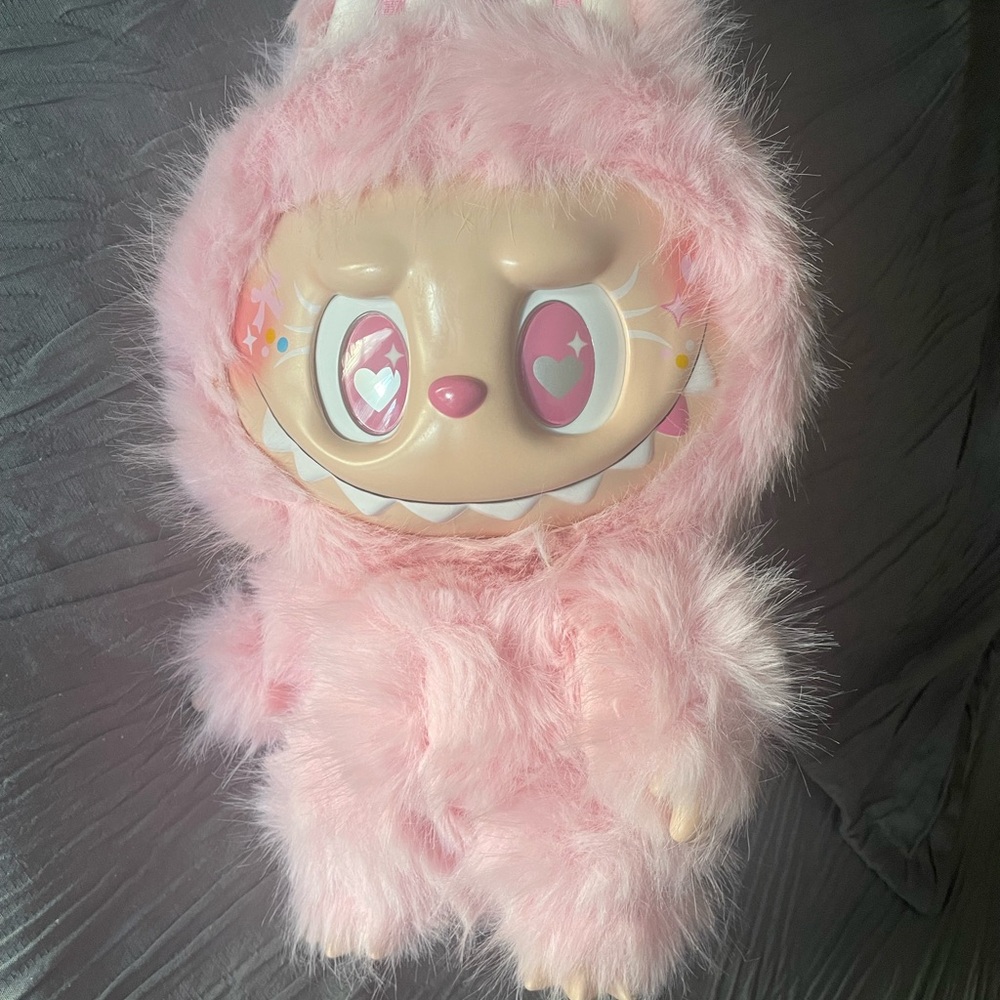 Pink Fluffy Zimomo Monster Lafufu
